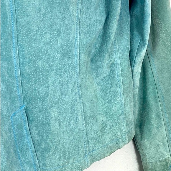 Live a Little Blue Blazer Suede-Like Jacket - Picture 9 of 16